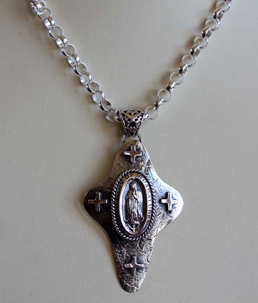 Nakai Navajo Silver Cross Necklace