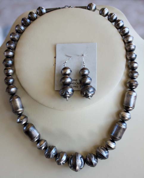 Navajo Sterling Silver Necklace Set