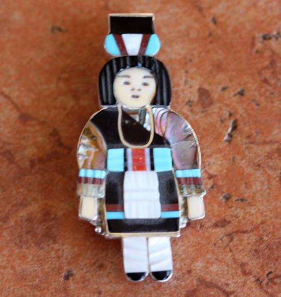 Zuni Silver Maiden Pin/Pendant