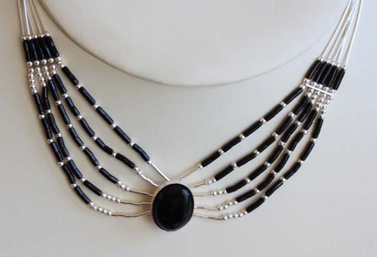 Beaded 5 Strand Choker Necklace