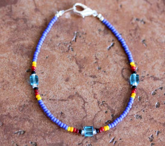 Navajo Silver Beaded Bracelet