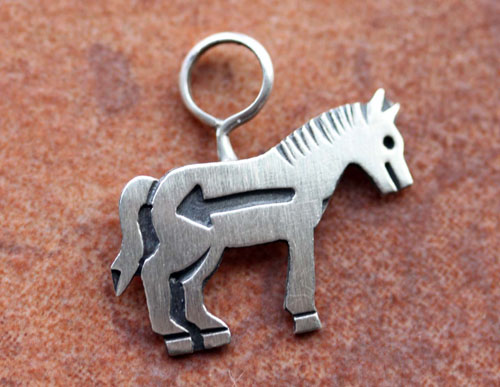 Navajo Horse Pendant by Stanley Gene