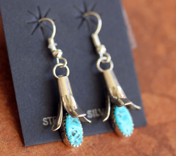 Navajo Turquoise Earrings by Yazzie