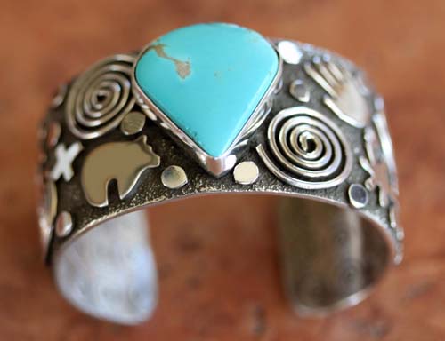 Navajo Turquoise Bracelet by Alex Sanchez